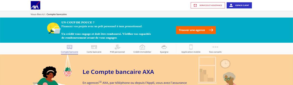 Site Axa Banque - Capture