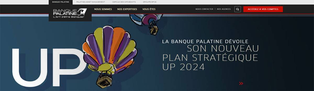 Site Banque Palatine - Capture