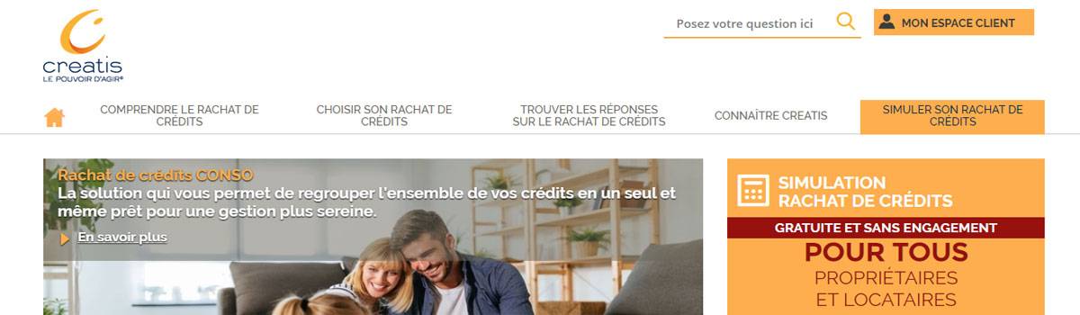 Site Créatis Banque - Capture